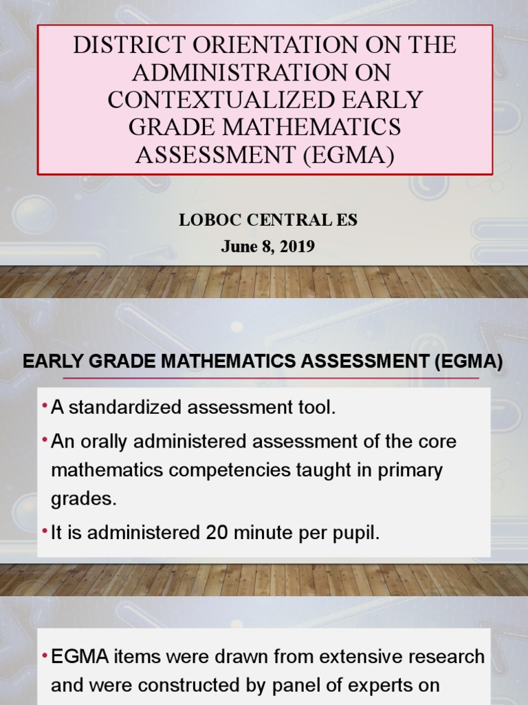 Early Grade Mathematics Assessment | PDF | Mathematics