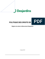 2019-03-04 Politique Des Droits de Vote Approuvee Par Le CGP 2019-03-04 (Clean)