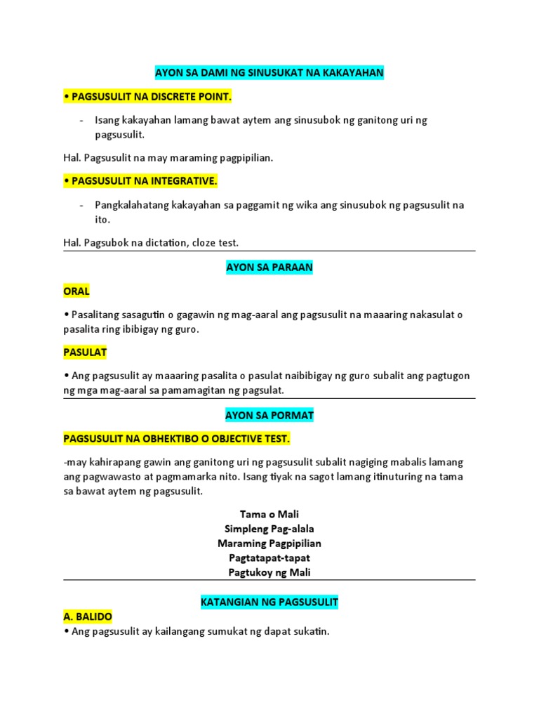 SECOND QUIZ Study Notes | PDF