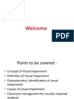 Visual Impairment and Classroom Management