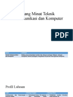 Bidang Minat Teknik Telekomunikasi Dan Komputer