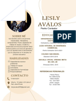 Currículum Vitae Lesly Avalos PDF