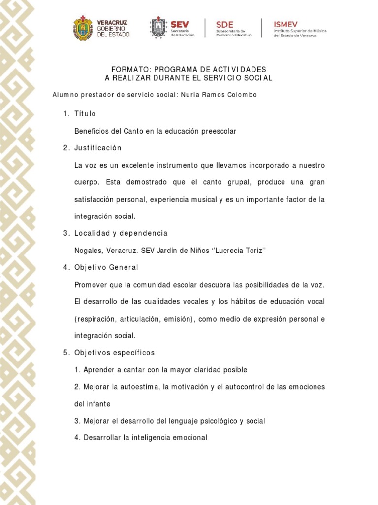 formato-de-servicio-social-pdf-educaci-n-de-la-primera-infancia-canto