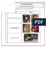 List Peralatan Tanggap Darurat Proyek Siltec