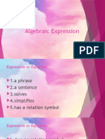 Algebraic Expression