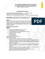 Programación Generacion de Negocios PDF