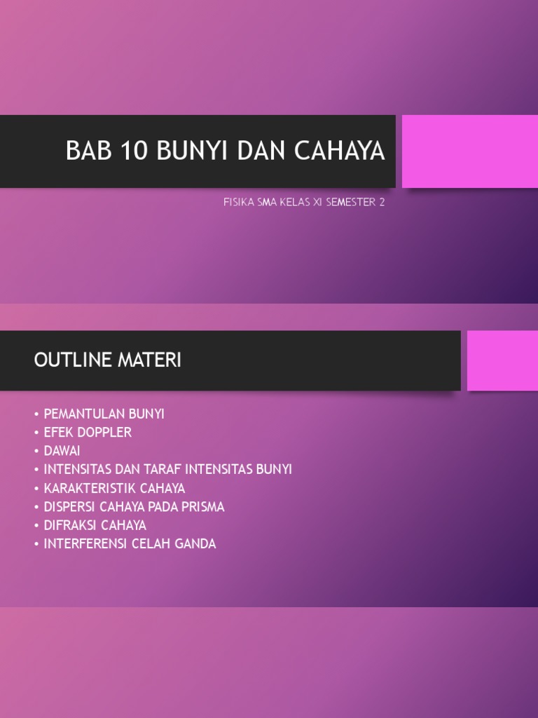 10.2 Dawai dan Intensitas Bunyi | PDF