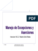 Manejo de Excepciones y Aserciones PDF