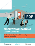 Prioritizing Learning: Recommendations for Keeping Children Learning During and Post-Pandemic
