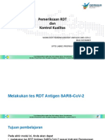 Pemeriksaan RDT Dan Kontrol Kualitas - Palembang
