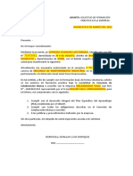 Huancayo 8 de Marzo Del 2023 Richard: Asunto: Solicitud de Formación