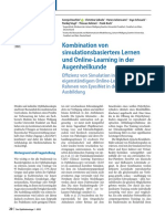 Kombination Von Simulationsbasiertem Lernen Und Online-Learning in Der Augenheilkunde