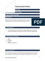 Memorization Model Lesson Plan