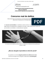 Concurso Real de Delitos - en Qué Consiste y Dónde Se Regula