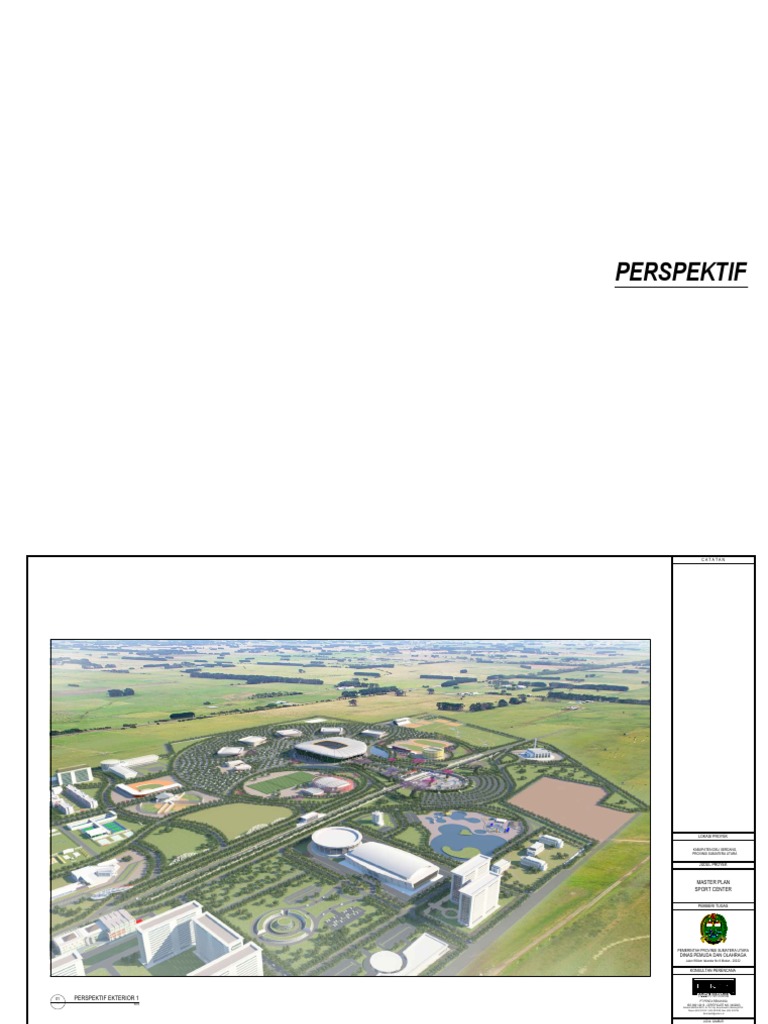 Perspektif - Master Plan Sport Center PDF | PDF