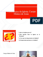 Pertenencia A La Iglesia, Cuerpo Místico de Cristo