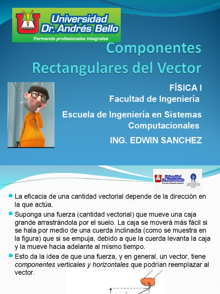 4 Componentes Rectangulares Del Vector | PDF | Vector Euclidiano ...