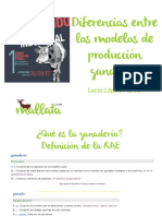 Diferencias Entre Los Modelos de Producción Ganadera (Presentación) Autor Lucía López Marco