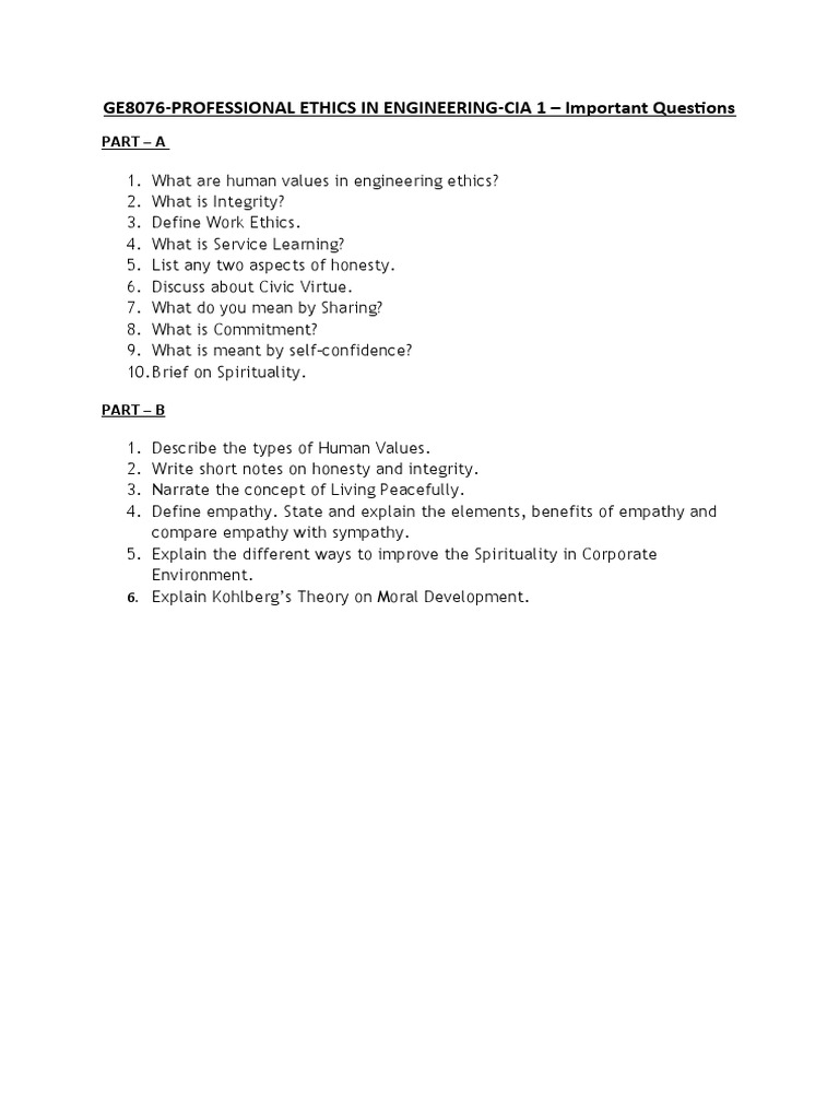 Spirituality in Engineering Ethics | PDF | Art | Self-Improvement