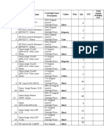 Rate Catridge PDF