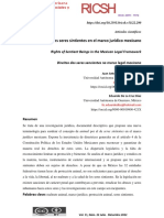 Dialnet DerechosDeLosSeresSintientesEnElMarcoJuridicoMexic 8626262 PDF
