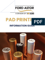 Pad printing guide for irregular surfaces