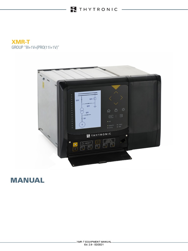 Thytronic Manual XMRT PDF | PDF | Relay | Transformer