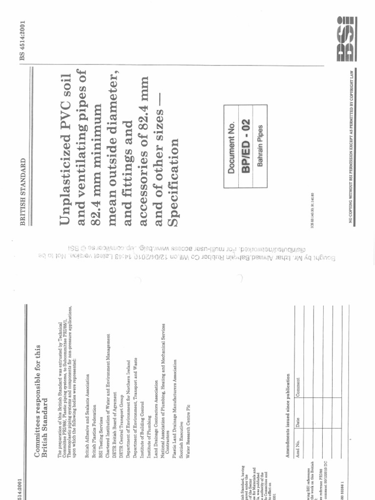 BS4514 - 2001 PDF | PDF