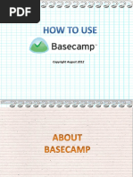 How To Use Basecamp