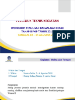 Penjelasan Teknis Workshop Tahap 2