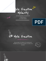 Mole Fraction and Molarity