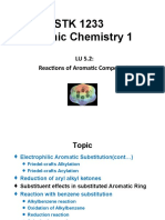 STK 1233 Organic Chemistry 1: LU 5.2: Reactions of Aromatic Compounds