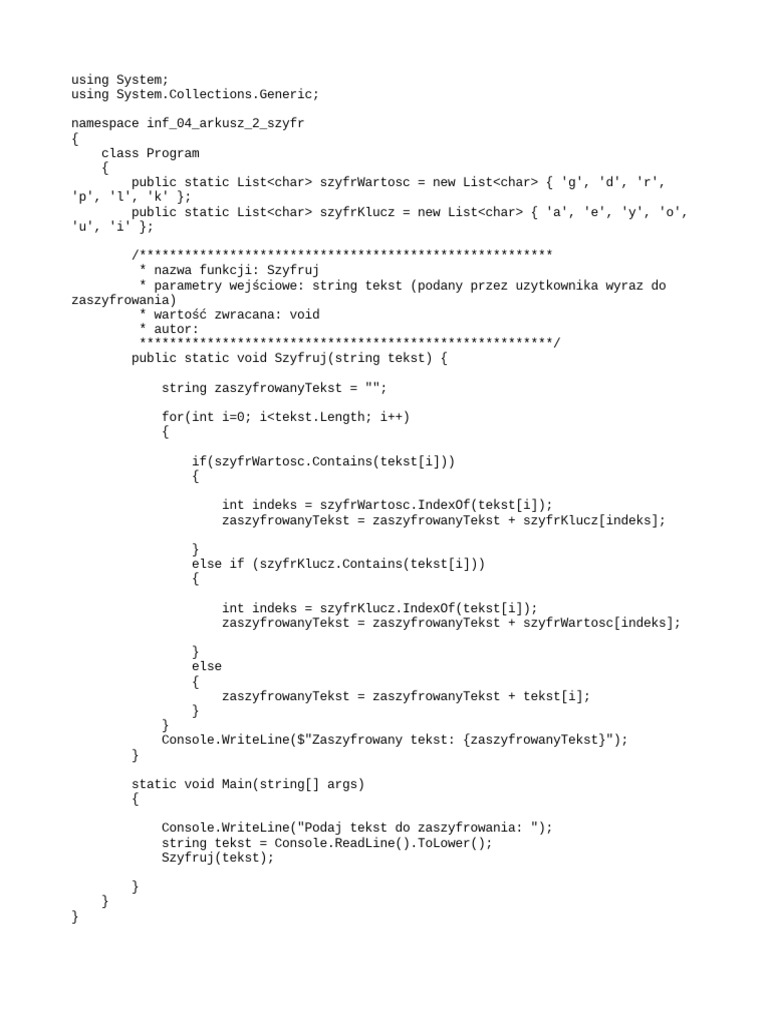 Program Cs | PDF