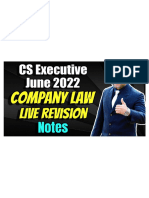 Company Law Revision Notes June 2022 PDF