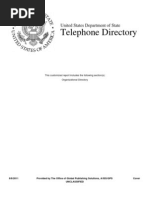 Dept of State Phone List