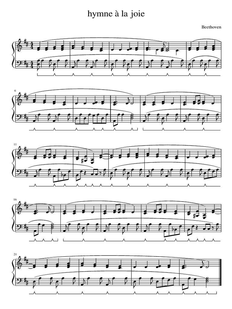 Beethoven Hymne À La Joie PDF
