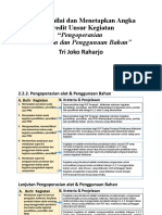 Pengoperasian Peralatan Dan Penggunaan Bahan