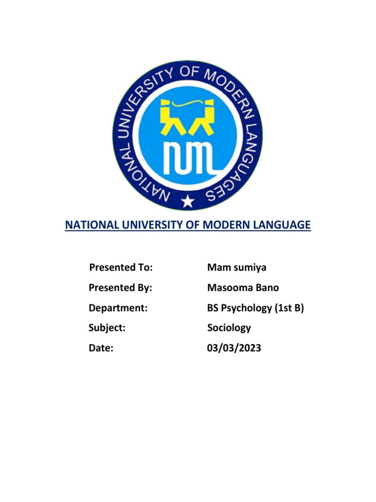 Assignment by Masooma Bano | PDF | Pakistan | Psychological Resilience
