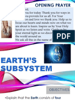 EARTH'S SUBSYSTEM