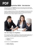 Business Negotiation Skills