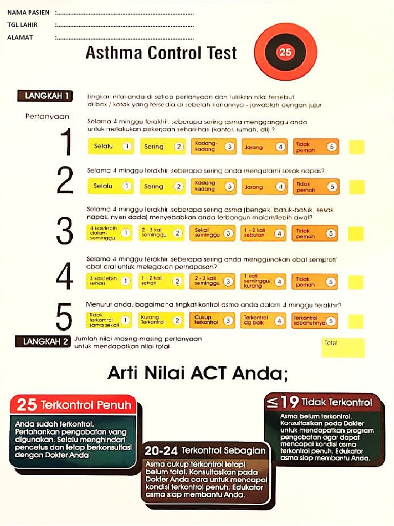 Asma Control Test Pdf