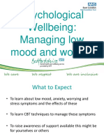 Psychological Wellbeing - Managing Low Mood and Worries PDF