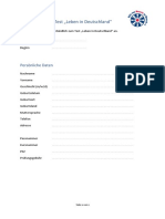 Anmeldung Leben in Deutschland PDF