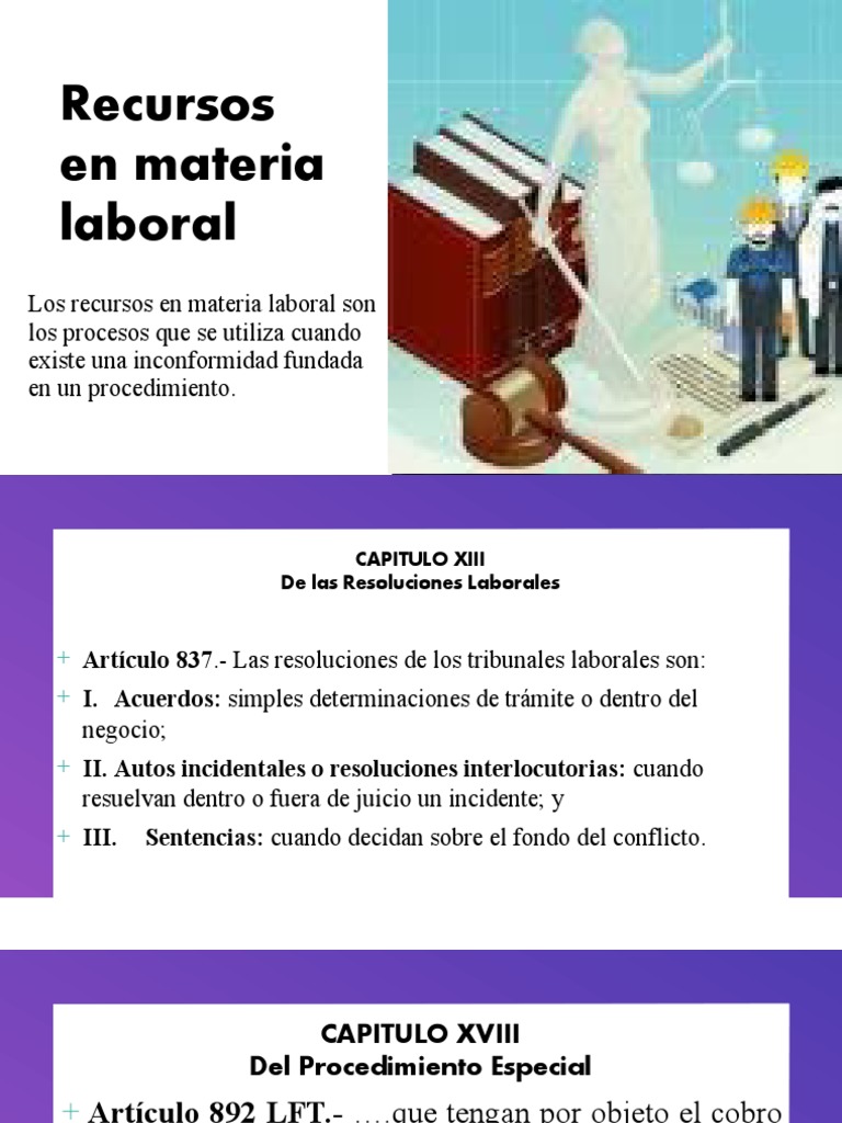 Recursos de Amparo Directo en Materia Laboral | PDF | Demanda judicial ...