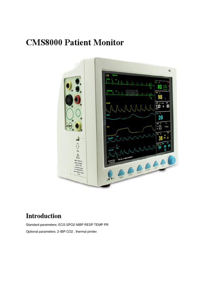 CMS8000 Patient Monitor Overview | PDF