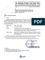 UM.01.02-Pt-130 - Undangan Rapat Pleno RTA Jalan Tol Sigli - Banda Aceh Seksi 1