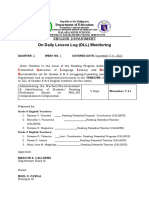 PHIL-IRI Reading Program Monitoring