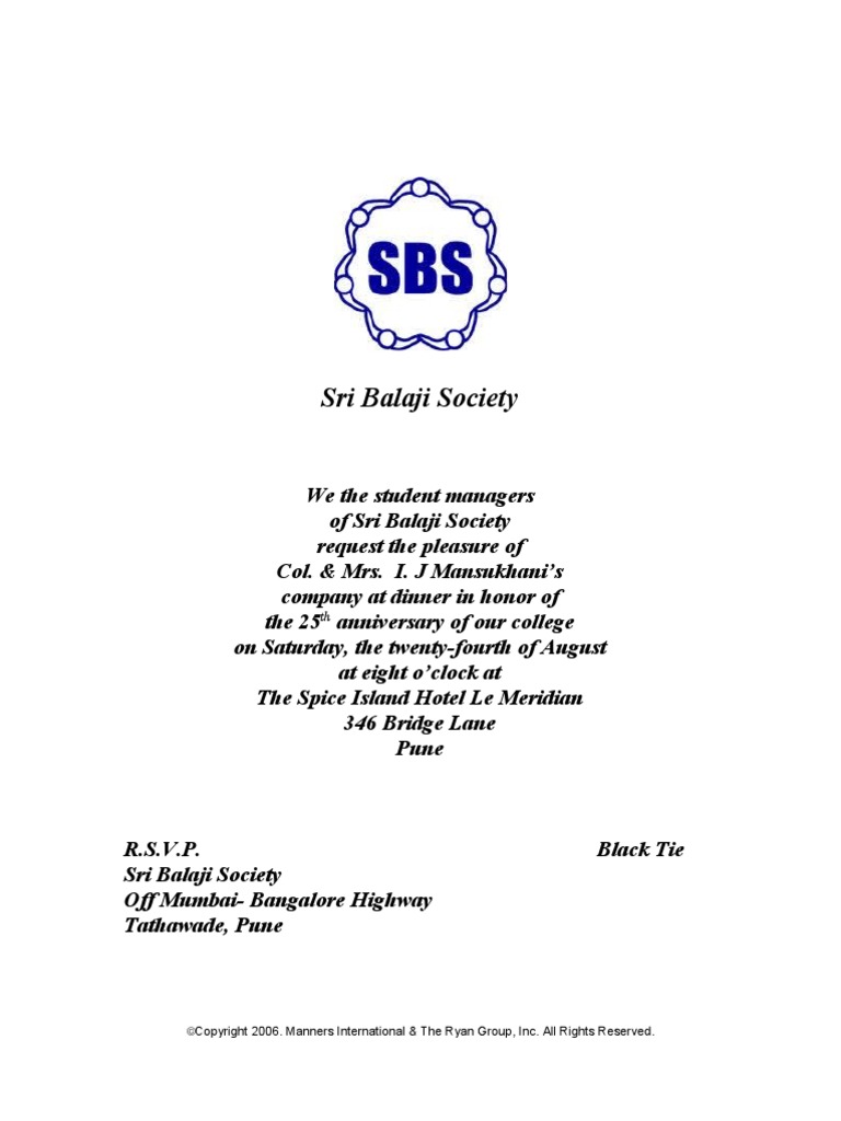 Sample Invitation | PDF