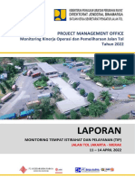 Laporan Monitoring TIP Jalan Tol Jakarta - Merak 2022