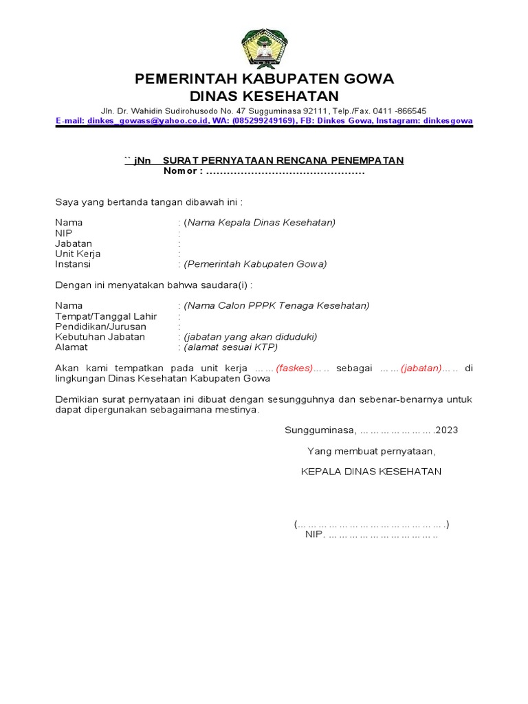 Lampiran Sprp Form Pdf